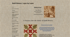 Desktop Screenshot of coveringquilthistory.com